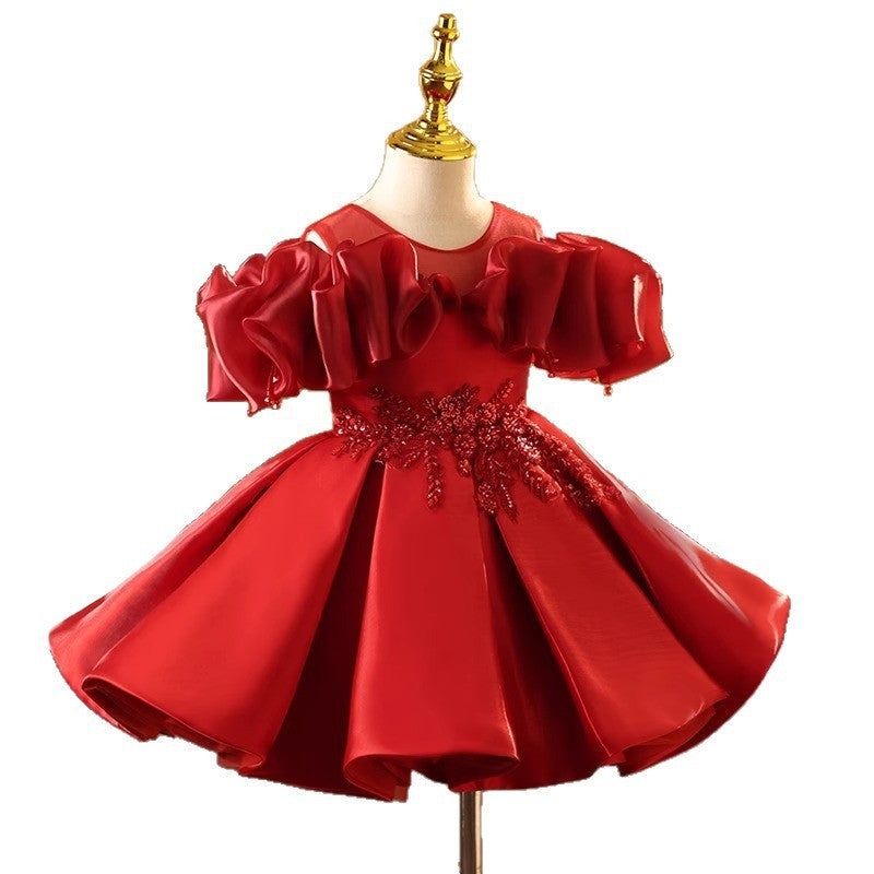 Girl Light Luxury Minority Little Girl Birthday Princess Dress